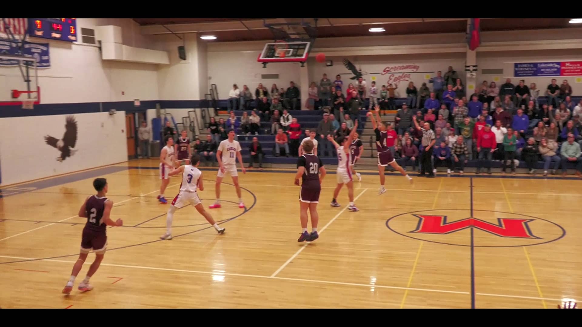 You are currently viewing Nokomis Buzzer Beater Lifts Warriors Over Messalonskee Boy’s Basketball